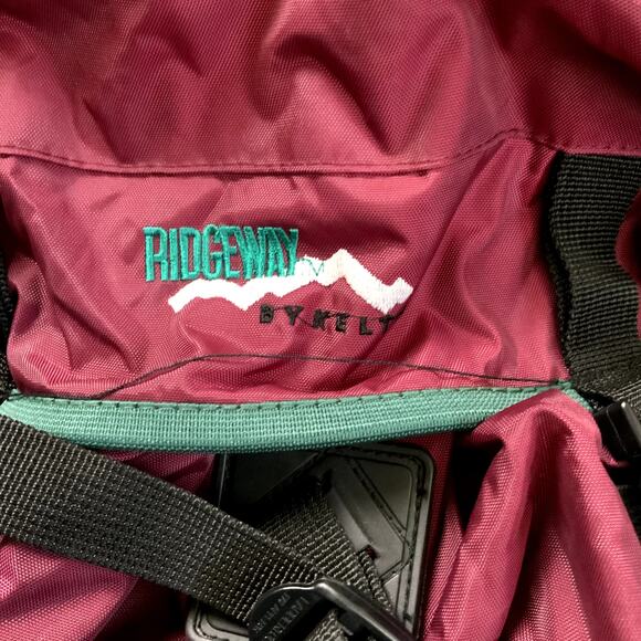 RIDGEWAY by Kelty Hiking Travel Internal Backpack Burgundy Green Up to 48" Waist - Picture 4 of 16